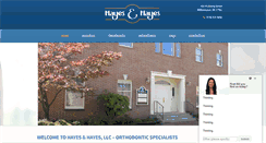 Desktop Screenshot of hayesandhayesortho.com