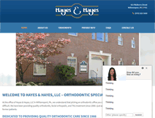 Tablet Screenshot of hayesandhayesortho.com